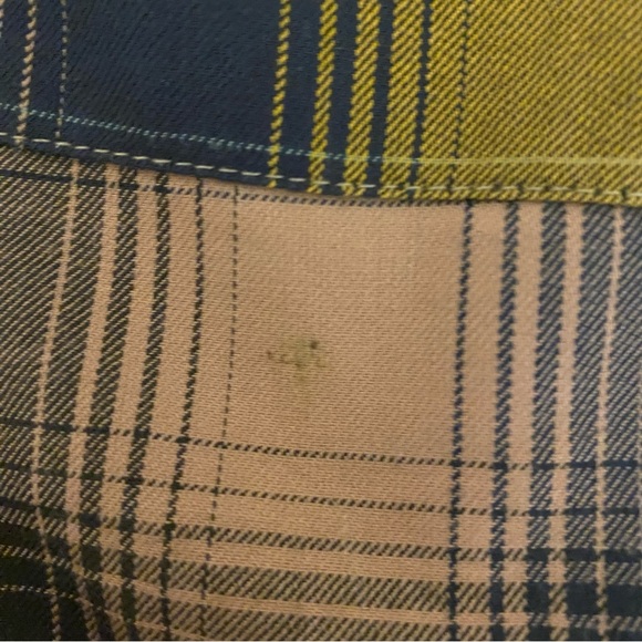 RVCA Medium Yellow Blue Pink Plaid Shorts - Picture 15 of 15